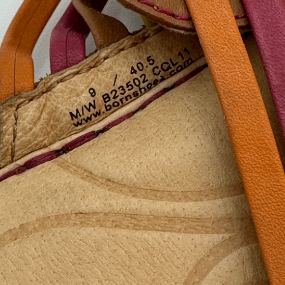 Born Hoda Citrus Multi Flat Thong Flip Flop Sandals Womens - Picture 7 of 13